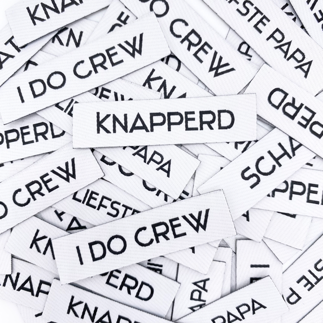 Labels voor het personaliseren van STRIKK-accessoires