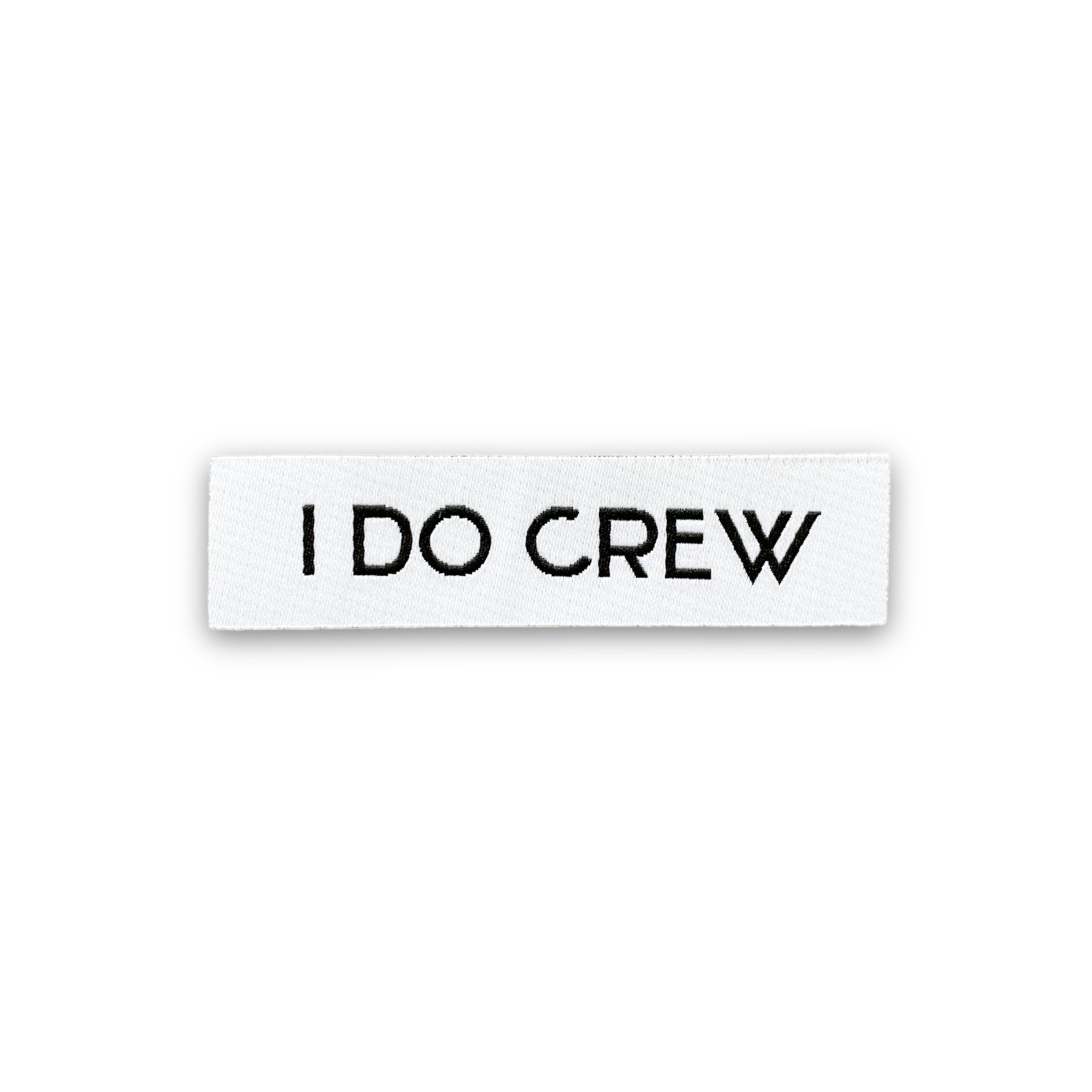 Geweven label I DO CREW